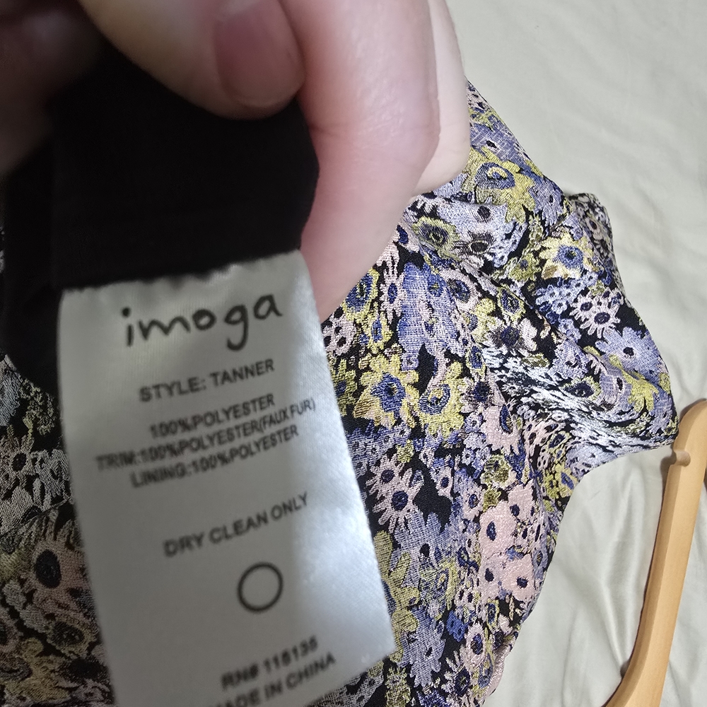 Imoga Black and Purple Floral Dress - Picture 8 of 11